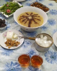 سفره افطار ساده