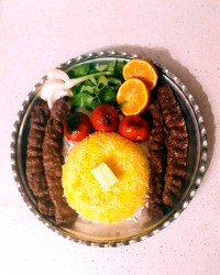 چلو کباب کوبیده