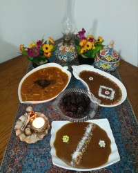 آش میوه و کاچی