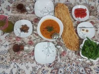 سفره ساده افطاری ما