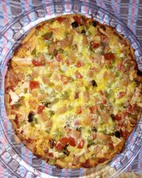 پیتزا قارچ وگوشت