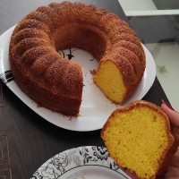 کیک گلاب و زعفرون