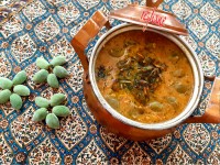 آش چغاله بادام با مرغ