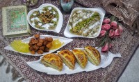 آش رشته و رنگینگ خرما
