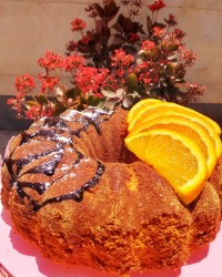 کیک پرتقال و نارگیل