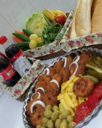 فلافل وپودینگ خرمایی که واقعا خوشمزس...اخرین پست ماه رمضون1400