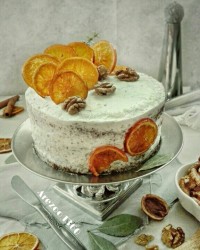 کیک شیفون شکلاتی کیک عریان