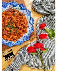 خوراک دل مرغ ساده