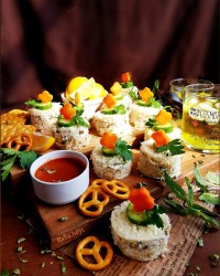 کیک مرغ لقمه ی