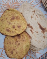 نان و تافتون محلی و قره قروت خوشمزه???