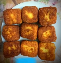 پنکیک سیب زمینی پنیری