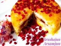 ته چین مرغ دورنگ تک نفره