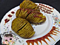 سیب زمینی تنوری آکاردئونی