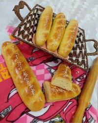 نان باگت خانگی