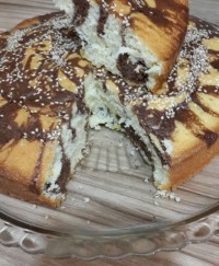 کیک زبرا خودم پز بدون فر