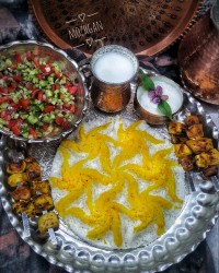 جوجه کباب تابه ای