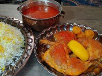 خورشت مرغ و آلو