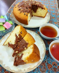 کیک کشمشی گردویی