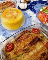 ماهی رژیمی در فر