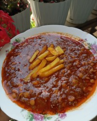 قیمه با گوشت چرخ شده ممنون از همراهی تک تک تون دوستان عزیز