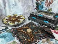 حلوای سویق...زولبیا بامیه...نان برنجی ...رشته خشکار...