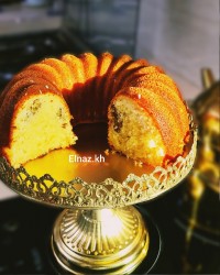 کیک نارگیل و زعفران اسپشیال