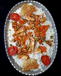 نخود فرنگی پلو