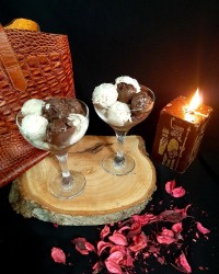 بستنی شکلاتی و بستنی موزی