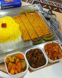 کوبیده مرغ در فر