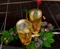 یخ قالبی و شربت زعفرانی