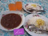 فسنجون با گوشت قلقلی منزل پدرم