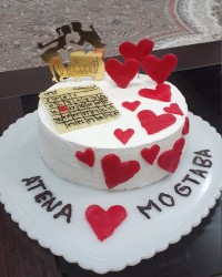 سالگرد ازدواجمون❤ تزیین خمیر ژلارد،توضیحات