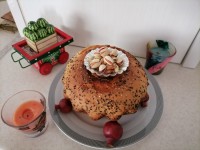 کیک ساده کنجدی