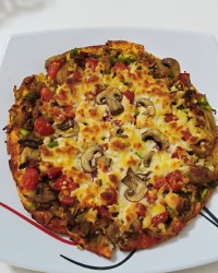 پیتزا قارچ گوشت من