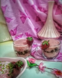 پودینگ توت فرنگی