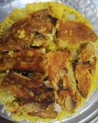 ته انداز ماهی با شوید پلو