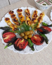 جوجه کباب حلزونی
