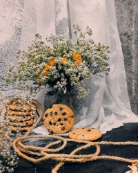 کوکی شکلاتی داخل فر دست ساز