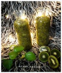 اسموتی کیوی با نعناع