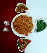 کلم پلوباگوشت چرخکرده