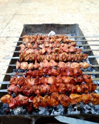 کباب دل وجگر مرغ