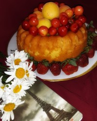 کیک زردآلو خوش بافت و خوش طعم
