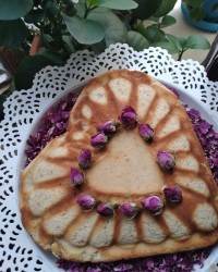 کیک گلاب من خیلی عالی شده