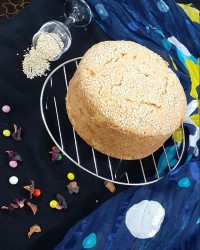 مینی کیک وانیلی،کنجدی