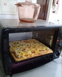 پیتزای گوشت وقارچ