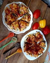 پیتزا قارچ و سس کچاپ کارخانه ی