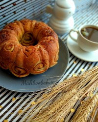نان رول دارچین با خمیر جادویی سبوس دار