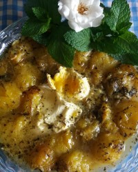 خورشت آلوچه و کپور کله غذایی شمالی لطفا ورق بزنید