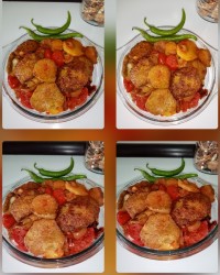 تاس کباب با گوشت چرخی