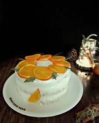 کیک شیفون شکلاتی کیک عریان